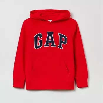 Толстовка с капюшоном и вышитым логотипом Gap, красный