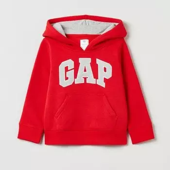 Толстовка с капюшоном и вышитым логотипом Gap, красный