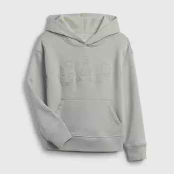 Толстовка с капюшоном и вышитым логотипом Gap, серый