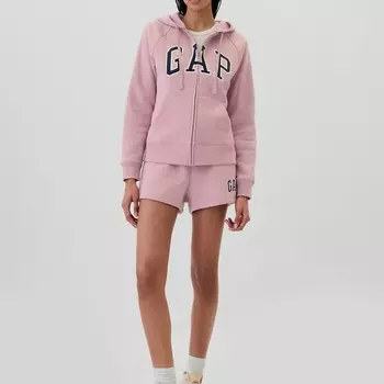 Толстовка с капюшоном и вышитым логотипом Gap, розовый