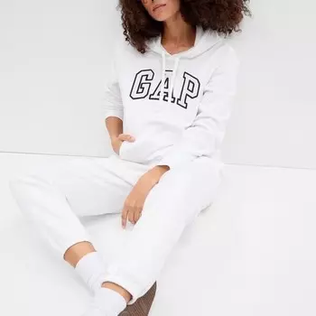 Толстовка с капюшоном и вышитым логотипом Gap, белый