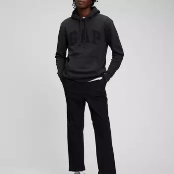 Толстовка с капюшоном и вышитым логотипом Gap, коричневый