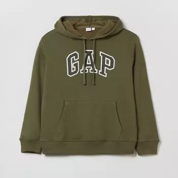 Толстовка с капюшоном и вышитым логотипом Gap, зеленый