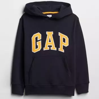 Толстовка с капюшоном и вышитым логотипом Gap, синий