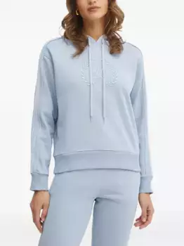 Толстовка с капюшоном и вышитым логотипом на рукаве LUISA SPAGNOLI