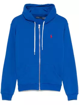 Толстовка с капюшоном и вышитым логотипом Polo Ralph Lauren, синий