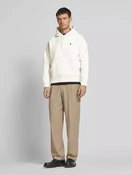 Толстовка с капюшоном и вышитым логотипом Polo Ralph Lauren, кремовый