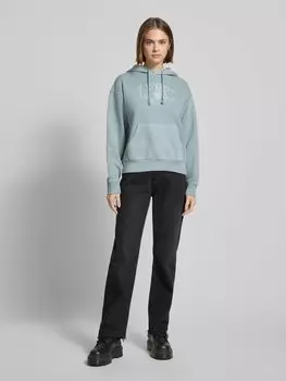 Толстовка с капюшоном и вышитыми этикетками Levi's, синий