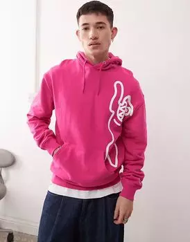 Толстовка с капюшоном ICECREAM running dog розового цвета