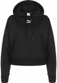 Толстовка с капюшоном ICONIC CROP Puma, черный