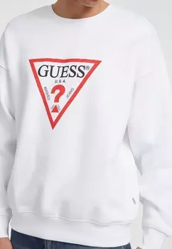 Толстовка с капюшоном ICONIC Guess Jeans, белый