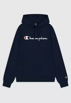 Толстовка с капюшоном ICONS CONTRAST LOGO LARGE Champion, темно-синий