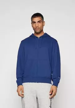 Толстовка с капюшоном ICONS FULL ZIP HOODIE WITH SMALL TONAL LOGO Champion, темно-синий