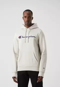 Толстовка с капюшоном ICONS HOODIE CONTRAST LOGO LARGE Champion, бежевый