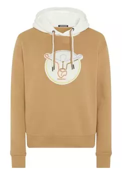 Толстовка с капюшоном IM TWO-TONE-LOOK MIT PATCH Chiemsee, коричневый