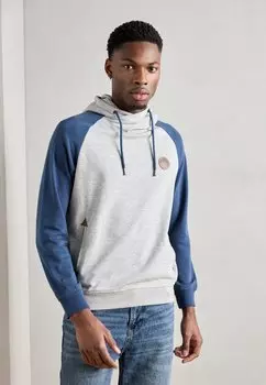 Толстовка с капюшоном INDICODE JEANS, светло-серый