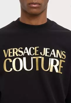 Толстовка с капюшоном INSITUTIONAL THICKFOIL LOGO Versace, черный