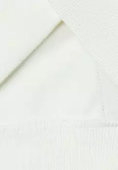 Толстовка с капюшоном INTERLOCK WITH SLIT POCKETS AND AT FRONT TAPE APPLIQU AT BACK CUFFS AND HEM United Colors of Benetton, белый