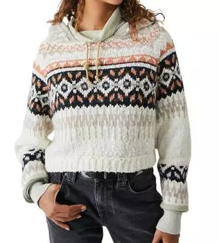 Толстовка с капюшоном Inverness в цвете Oatmeal Spice Combo Free People