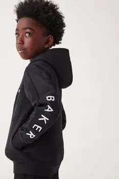 Толстовка с капюшоном из 100% хлопка Baker By Ted Baker, черный