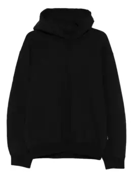 Толстовка с капюшоном из эластичного хлопка JIL SANDER, черный