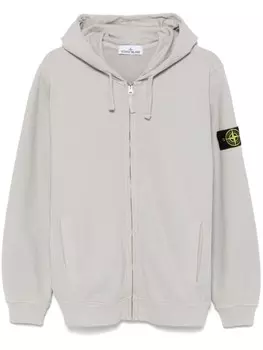 Толстовка с капюшоном из джерси-текстуры Stone Island, серый
