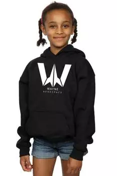 Толстовка с капюшоном из фильма «Лига справедливости» Wayne Aerospace DC Comics, черный