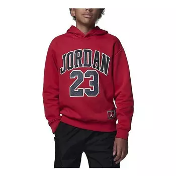 Толстовка с капюшоном из флиса Air Jordan, красный