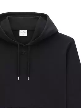 Толстовка с капюшоном из флиса Courrges AC, черный