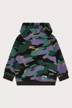 Толстовка с капюшоном из флиса цвета камуфляжного борда Monsoon, зеленый