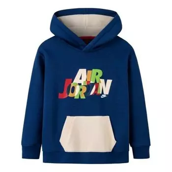 Толстовка с капюшоном из флиса для грязной комнаты Air Jordan, синий