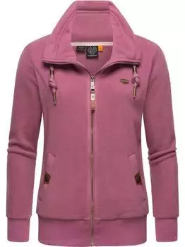 Толстовка с капюшоном из флиса на молнии, однотонная Ragwear, розовый