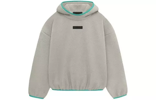 Толстовка с капюшоном из флиса с логотипом Fear Of God Essentials, цвет Seal