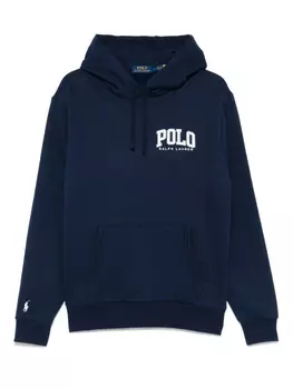 Толстовка с капюшоном из флиса с логотипом Polo Ralph Lauren, синий