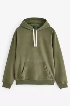 Толстовка с капюшоном из флиса с начесом Polo Ralph Lauren, зеленый