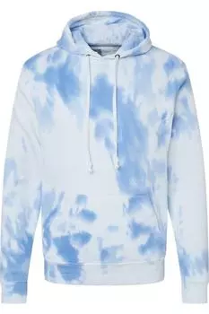 Толстовка с капюшоном из флиса с принтом тай-дай J. America, цвет periwinkle tie dye