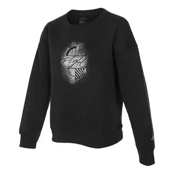Толстовка с капюшоном из флиса с рисунком Бруклин Air Jordan, черный