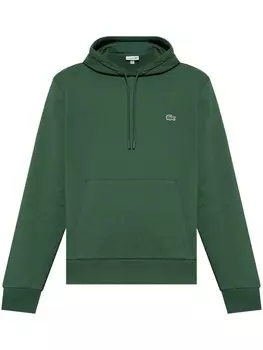 Толстовка с капюшоном из флиса с вышивкой Lacoste, зеленый