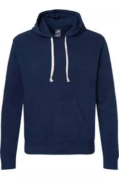 Толстовка с капюшоном из флиса Triblend от J. America, цвет true navy solid