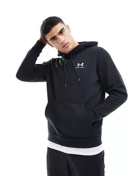 Толстовка с капюшоном из флиса Under Armour Basic черного цвета (часть комплекта)