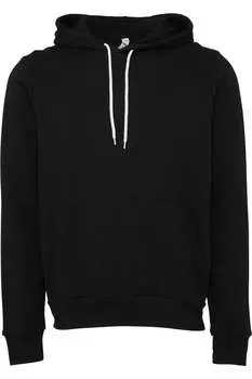 Толстовка с капюшоном из губчатого флиса BELLA + CANVAS, цвет dtg black