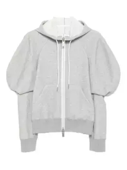 Толстовка с капюшоном из губки SACAI, серый