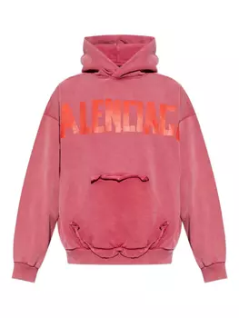 Толстовка с капюшоном из хлопка Balenciaga, розовый