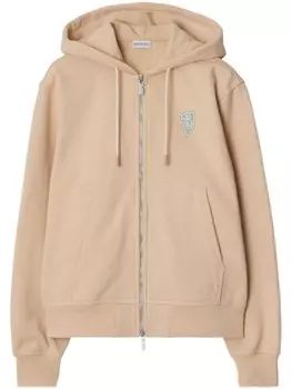 Толстовка с капюшоном из хлопка EKD Burberry, нейтральный цвет