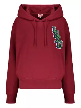 Толстовка с капюшоном из хлопка Kenzo, красный