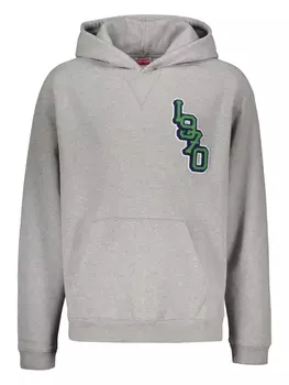 Толстовка с капюшоном из хлопка Kenzo, серый