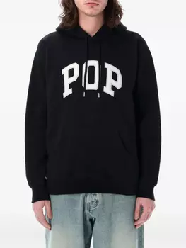 Толстовка с капюшоном из хлопка Pop Trading Company, черный