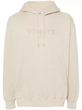 Толстовка с капюшоном из хлопка с принтом логотипа VTMNTS, серый
