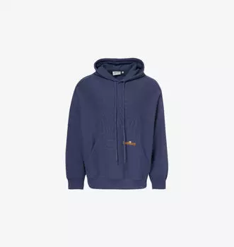 Толстовка с капюшоном из хлопкового трикотажа с фирменной вышивкой и карманом-кенгуру Carhartt Wip, синий