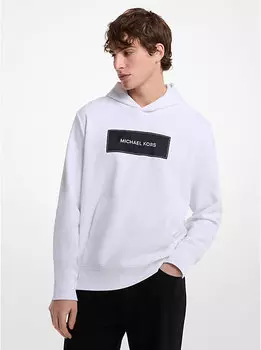 Толстовка с капюшоном из хлопковой смеси с логотипом Michael Kors, белый